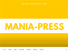 Tablet Screenshot of mania-press.com